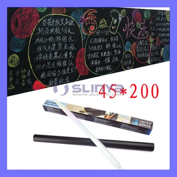 Removable Peel and Stick Kids Chalkboard Wallpaper Decal Blackboard Sticker