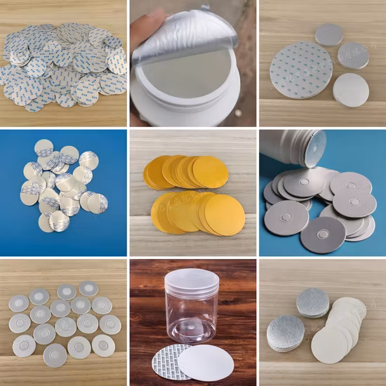High Quality Self Adhesive Aluminum Foil Sealing Gasket/Pressure Sensitive Sealing Gasket for Plastic/Glass Metal Bottle Caps