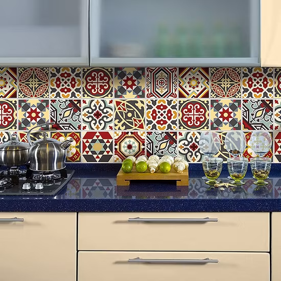 Adesivo de parede à prova de fogo de alta qualidade para decoração de cozinha