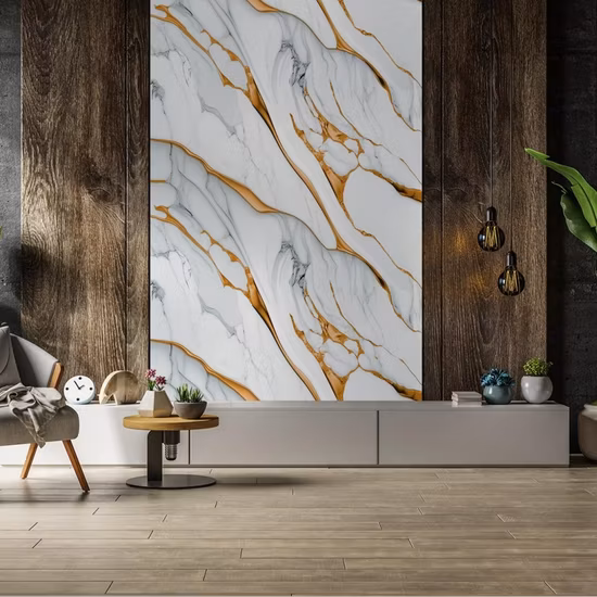 Fita de vedação autoadesiva de face única de PVC à prova d'água Fita de vedação para pia de cozinha Fita de calafetagem de banheiro Adesivo de papel de parede de mármore