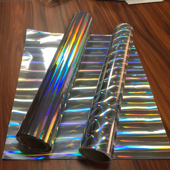 Folha autoadesiva de filme de vinil holográfico para decoração